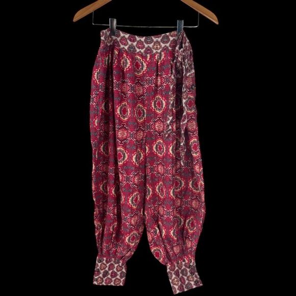 Intimately Free People Holibabe Women's Sleep Pants Pink Side Tie Baloon Sz XS - Picture 2 of 8